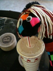 Sock Puppet In & Out Burger